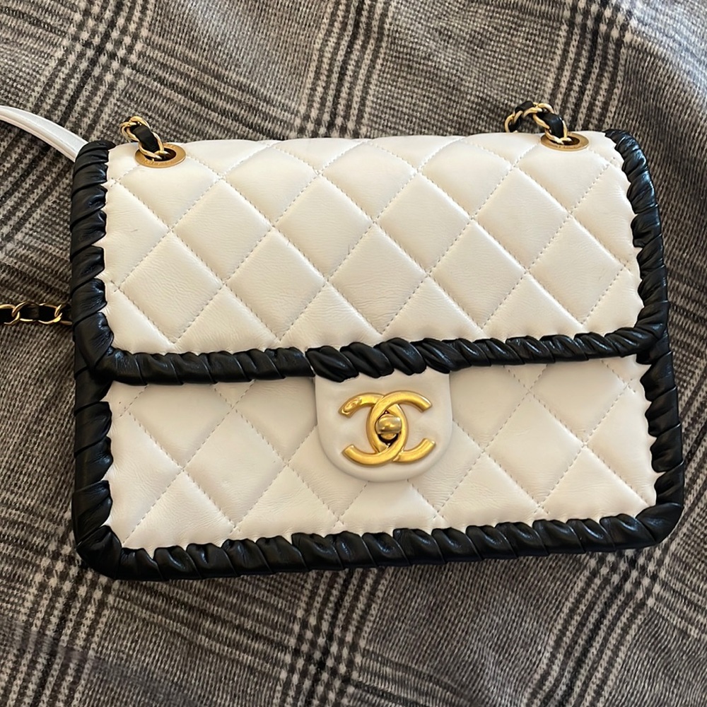 Black and White Chanel bag